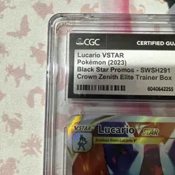 CGC 10 Lucario VSTAR SWSH291 SWSH: Sword & Shield Promo Cards Holo - Image 2