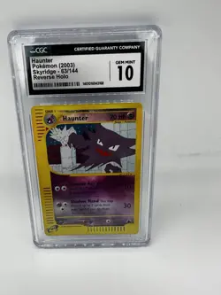 CGC 10 Haunter Reverse Holo 63/144 - 2003 Skyridge Rare E Series Pokemon Card - Image 1