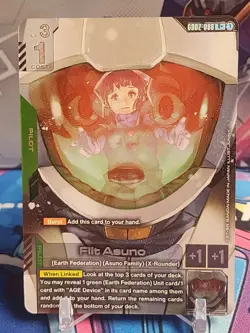 Flit Asuno (R+) GD02-088 - Gundam TCG Card Game - Dual Impact *English - Image 1