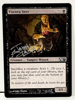 MTG Viscera Seer Hand-signed Autograph by John Stanko Card Core Set 2011 M11 - Image 1