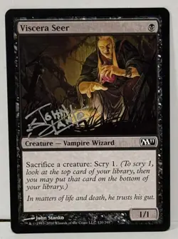 MTG Viscera Seer Hand-signed Autograph by John Stanko Card Core Set 2011 M11 - Image 4