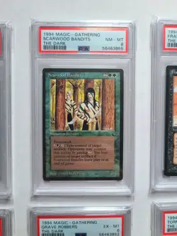 MTG 9 The Dark 1994 PSA Graded Cards Martyr's Cry, Scarwood Bandits & More LOOK! - Image 3