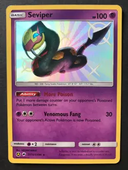 Seviper SV15/SV94 Hidden Fates SECRET RARE Trainer Pokemon Card Shiny Vault NM - Image 1