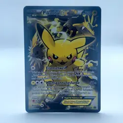 Pokemon TCG Karte - Pikachu EX Full Art Black Star Promo XY124 - Image 1