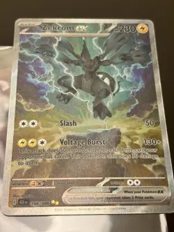 Pokemon Zecrom EX SIR 166/086 Pack Fresh - Black Bolt - NEAR MINT/CHASE CARD ?? - Image 2