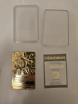 23K Gold Plated Poliwhirl 1999 Burger King Pokemon Trading Card - Image 2