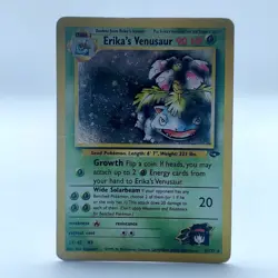 Pokemon TCG Karte - Gym Challenge - Erika's Venusaur 4/132 - Played - Englisch - Image 1