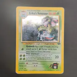 Pokemon TCG Karte - Gym Challenge - Erika's Venusaur 4/132 - Played - Englisch - Image 2
