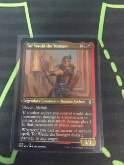 MTG Magic The Gathering Tor Wauki The Younger Foil Etched DMC Rakdos Commander - Image 1