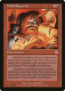 Wild Research 1x MtG Apocalypse APC SP/NM - Image 1