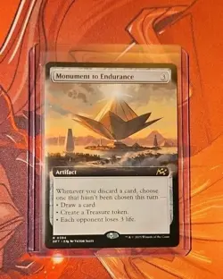 MTG Aetherdrift - Monument to Endurance #394 - Extended Art - Image 1