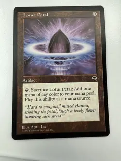 Magic: The Gathering 1997 Tempest Lotus Petal Light Play Condition - Image 1