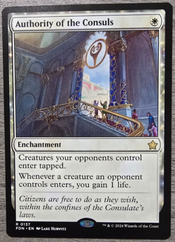Authority of the Consuls (Rare) #137 MTG: Foundations MTG Near Mint - Image 1