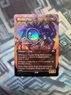 MTG Foil Borderless Psychic Frog NM Unplayed Modern Horizons 3 - Image 1