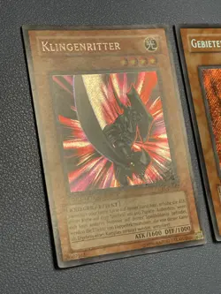 Yu-Gi-Oh! Klingenritter + Gebieterischer Ritter CT1-DE Secret Rare Promo 2004 - Image 2