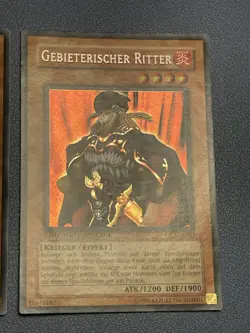 Yu-Gi-Oh! Klingenritter + Gebieterischer Ritter CT1-DE Secret Rare Promo 2004 - Image 3