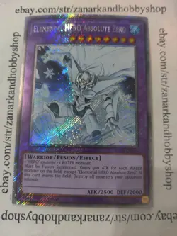 YuGiOh Elemental HERO Absolute Zero RA03-EN231 Platinum Secret Rare - Image 1