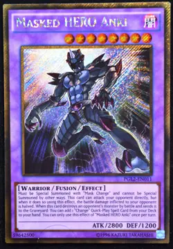 Masked HERO Anki PGL2-EN011 * GOLD SECRET RARE * Yu-Gi-Oh! NM - Image 1