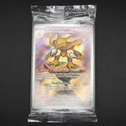 Pokemon TCG Card Alakazam MEP009 Mega Evolution Black Star Promo - Sealed - Image 1