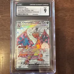 Charizard ex 056 Black Star Promo Pokemon Card (2023) CGC Mint 9 Pokemon TCG - Image 1