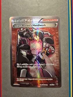 Pokemon XY Fates Collide Team Rockets Handiwork 124/125 Trainer Card SEE DESC - Image 1