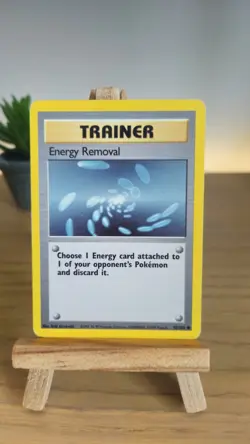 Energy Removal 92/102 Base Set 1999 WOTC Trainer Pokemon Card - LP - Image 1