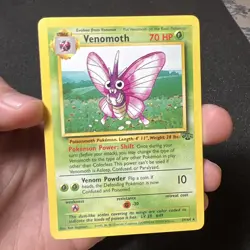 Venomoth 29/64 Jungle Rare Pokemon Card Non-Holo NM - Image 1