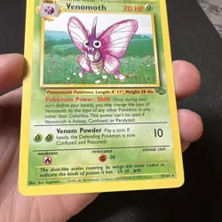 Venomoth 29/64 Jungle Rare Pokemon Card Non-Holo NM - Image 3
