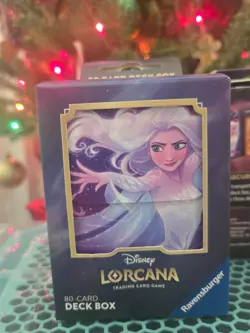 Disney Lorcana Elsa Trading Card Game 80 Card Deck Box Ravensburger Official NEW - Image 1
