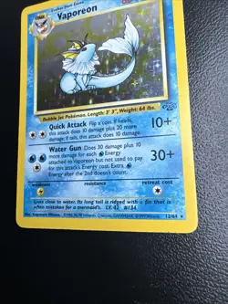 Pokemon TCG Jungle Vaporeon Holo Card 12/64 Unlimited Rare LP/NM Condition - Image 5