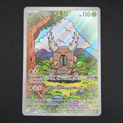 Pokemon TCG Card Pinsir 168/167 Twilight Masquerade Illustration Rare - NM - Image 1