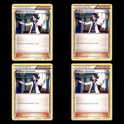 4x Professor Sycamore 122/146 XY 2014 Pokemon Cards Playset Play Set Uncommon - Image 1