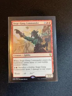 Siege-Gang Commander 143/269 Dominaria NM MTG Magic Card - Image 1