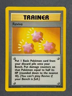 Revive 89/102 Base Set Series Base Set Uncommon Pokemon TRAINER Card 1999 NM - Image 1