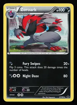 Zoroark 67/98 Holo Rare Emerging Powers Pokemon Card - Image 1