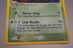 2004 Pokemon BEEDRILL Ex Fire Red & Leaf Green HOLO Foil Rare Card 1/112 - Image 4