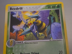 2004 Pokemon BEEDRILL Ex Fire Red & Leaf Green HOLO Foil Rare Card 1/112 - Image 5