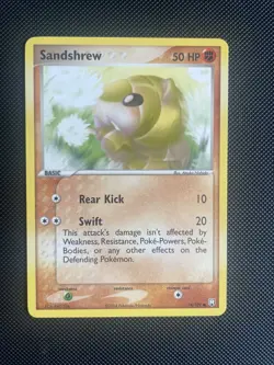 Sandshrew 74/109 EX Team Rocket Returns Pokemon Card TCG WOTC NM - Image 1