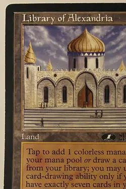 Magic The Gathering MTG LIBRARY OF ALEXANDRIA Promo 6x9 Oversize Jumbo Card! - Image 2