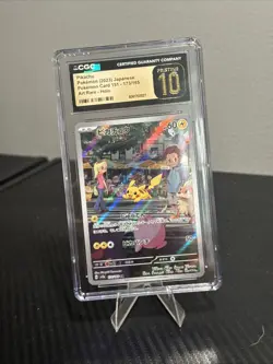 CGC Pristine 10 Pikachu 173/165 Art Rare 2023 Japanese 151 Pokemon Card - Image 1