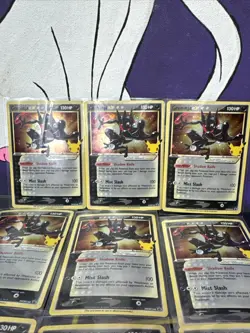 Greninja Gold Star SWSH144 Pokemon 25th Celebrations Promo Card Lot of 9 - Image 4