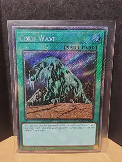 Cold Wave Platinum Secret Rare Card RA03-EN104 Quarter Century Bonanza - Image 1