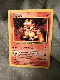 Pokemon TCG Magmar Base Set Card 36/102 - Image 1