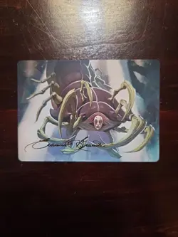 MTG Last Airbender-Art Series: Koh, the Face Stealer(Gold-Stamped Signature) - Image 1