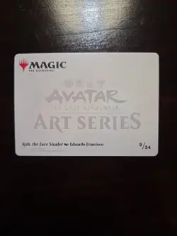 MTG Last Airbender-Art Series: Koh, the Face Stealer(Gold-Stamped Signature) - Image 2