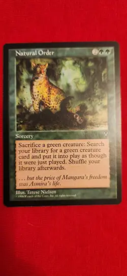 Natural Order from the Magic: The Gathering Visions set, released 1997 Rare NM - Image 3