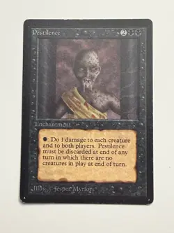 Pestilence Beta LP/MP MTG Magic the Gathering - Image 1