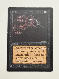Terror Beta LP/MP MTG Magic the Gathering - Image 1