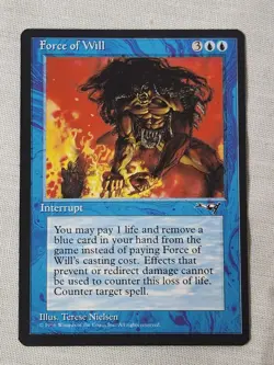 NM Force of Will Alliances Mtg Magic the Gathering - Image 1