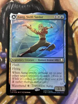 FOIL Aang, Swift Savior #204 MTG Avatar: The Last Airbender - Pack Fresh NM 🔥 - Image 1